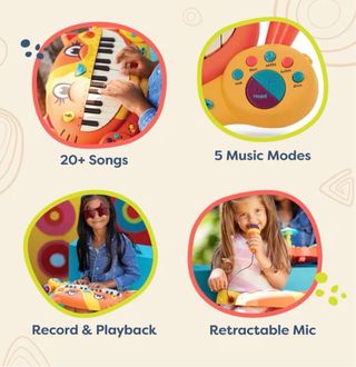 Juguete de teclado y micrófono B.toys