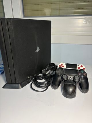 Consola PS4 Pro Negra + 2 Mandos