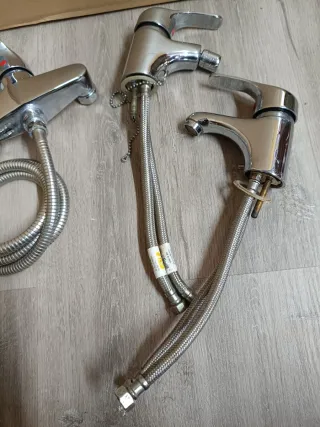 Grifería baño completa metal