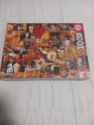 Puzzle Educa 1000 pz Cervezas Sin abrir plástico