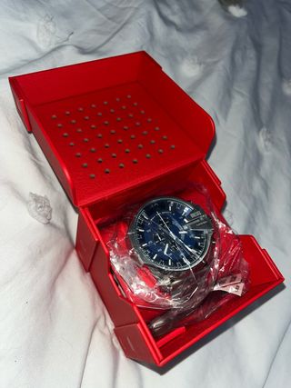 Reloj Diesel color plata con esfera azul