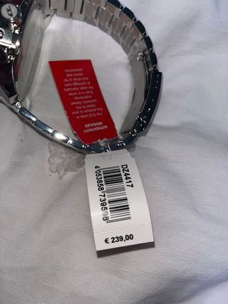 Reloj Diesel color plata con esfera azul