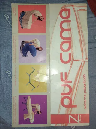 Puff Cama Plegable Rojo