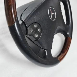 Volante Mercedes Cuero y Madera Original