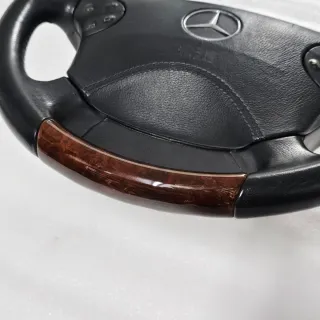 Volante Mercedes Cuero y Madera Original