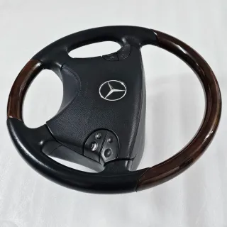 Volante Mercedes Cuero y Madera Original