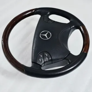 Volante Mercedes Cuero y Madera Original