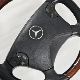 Volante Mercedes Cuero y Madera Original