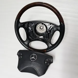 Volante Mercedes Cuero y Madera Original