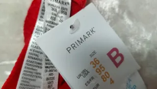 Sujetador rojo 95B Primark nuevo