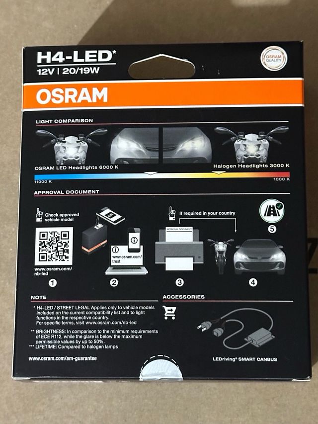 Osram H4 LED Night Breaker Smart x2