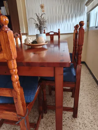 Mueble de salón madera y cristal