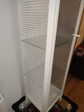 Vitrina Ikea BAGGEBO Blanca y Transparente