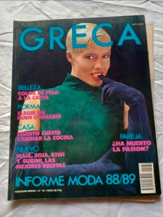 Lote 4 revistas moda años 80