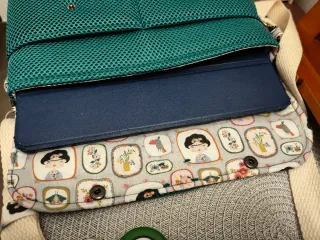 Bolso/Funda para Tablet Verde Esmeralda.
