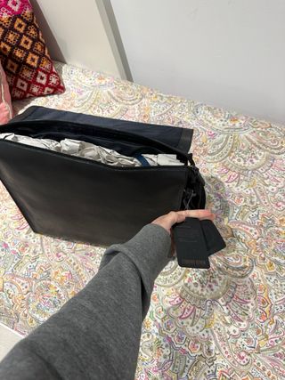 PORTADOCUMENTOS  piel Leonhard Heyden negra NUEVA