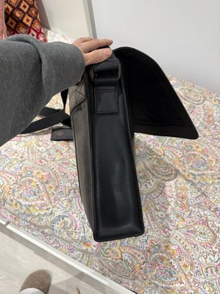 PORTADOCUMENTOS  piel Leonhard Heyden negra NUEVA