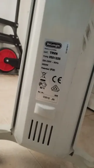 Radiador Aceite Delonghi Vento Blanco