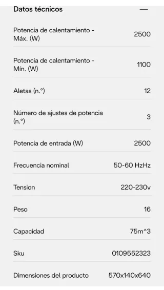 Radiador Aceite Delonghi Vento Blanco