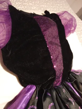 Vestido Carnaval Niña Morado
