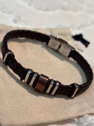 Pulsera Viceroy Acero y Cuero Hombre