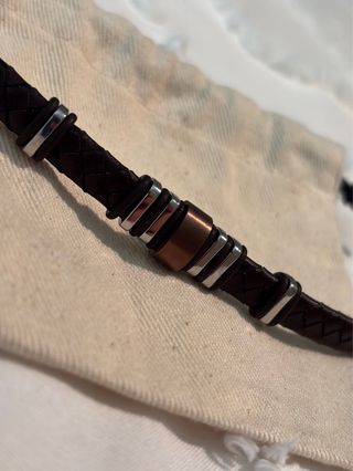 Pulsera Viceroy Acero y Cuero Hombre