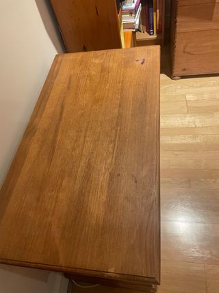 Mesa auxiliar madera con cajón