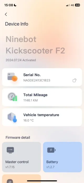 Patinete eléctrico Ninebot F2