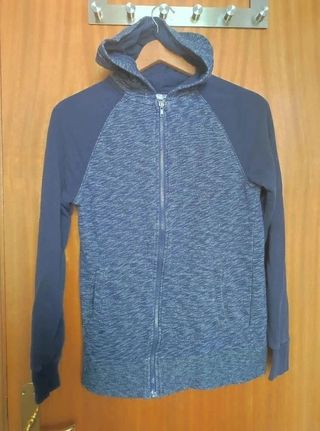 Sudadera Cremallera H&M Azul Jaspeada 14+ (170cm)
