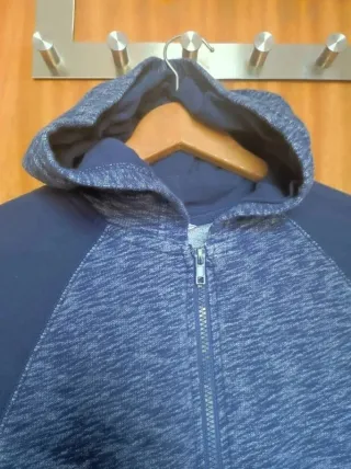 Sudadera Cremallera H&M Azul Jaspeada 14+ (170cm)