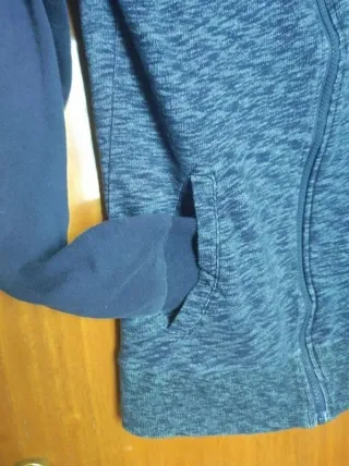 Sudadera Cremallera H&M Azul Jaspeada 14+ (170cm)