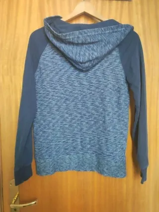 Sudadera Cremallera H&M Azul Jaspeada 14+ (170cm)