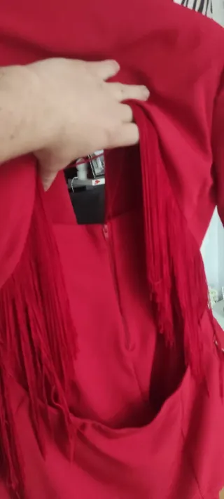 Traje de chaqueta y pantalón rojo