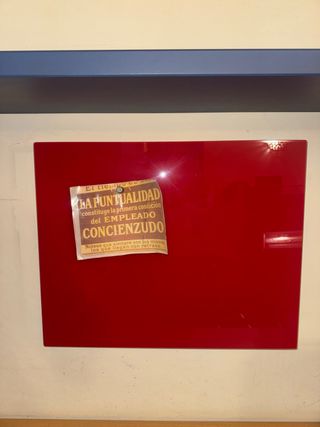 Pizarra Magnética Cristal Rojo