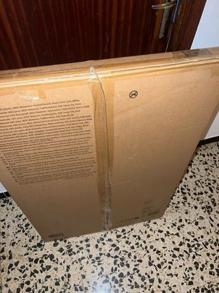 Escritorio TRAPPEDAL Roble y Blanco