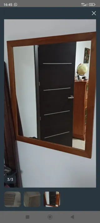 Cómoda de madera para dormitorio