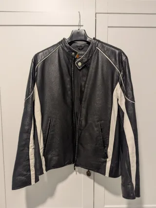 Chaqueta Piel Estilo Motero