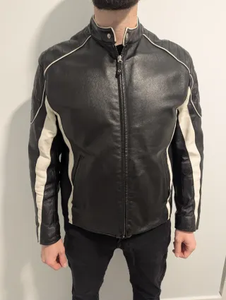 Chaqueta Piel Estilo Motero