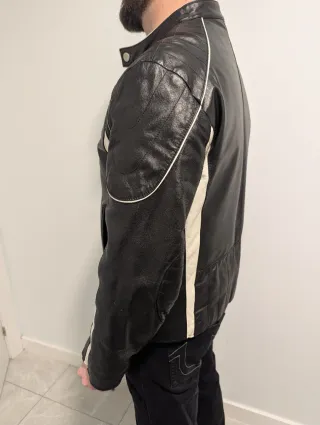 Chaqueta Piel Estilo Motero