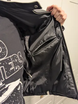 Chaqueta Piel Estilo Motero