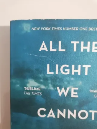 Libro All The Light We Cannot See -Premio Pulitzer