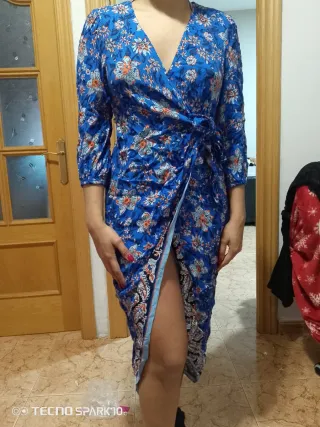 Vestido estampado floral azul