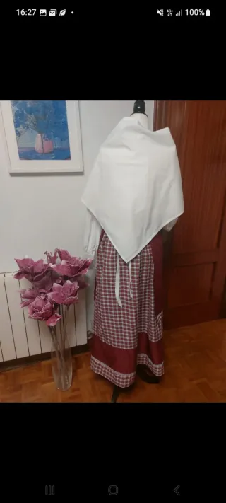 Traje de casera adulto largo 96cm
