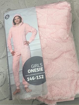 Pijama Entero Niña Rosa Talla 146-152