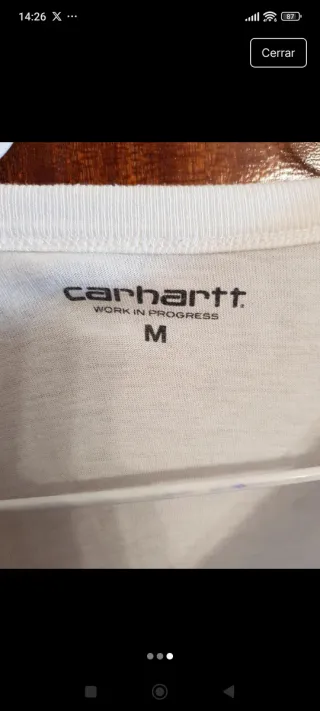 Camiseta Carhartt Manga Larga Talla M
