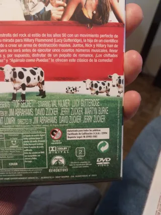 DVD Top Secret! Comedia Val Kilmer