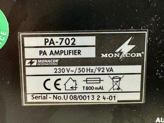 Monacor PA-702 Amplificador PA