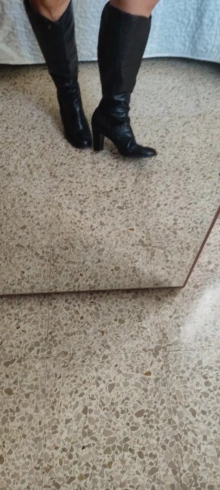 Botas de piel negras talla 41