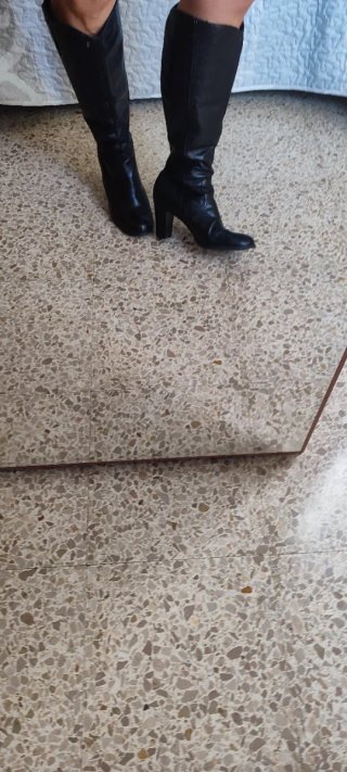 Botas de piel negras talla 41