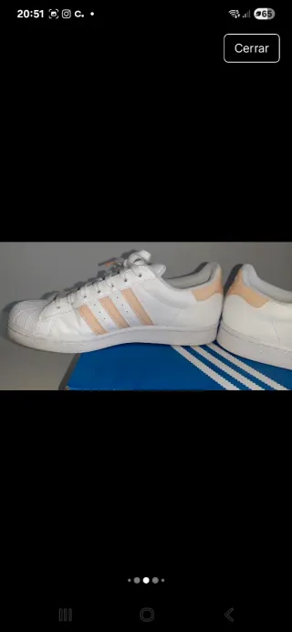 Zapatillas Adidas Superstar Blancas y Rosas Unisex